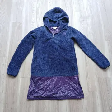 THE NORTH FACE 후드 부착 보아 자켓 M 네이비/퍼플