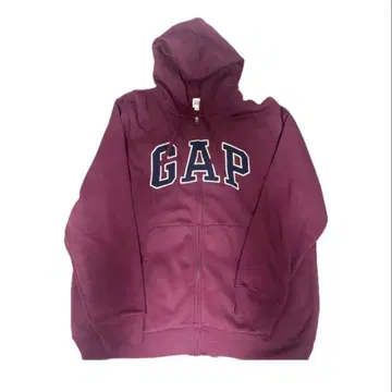 GAP 버건디 집업 후드티 와인 레드