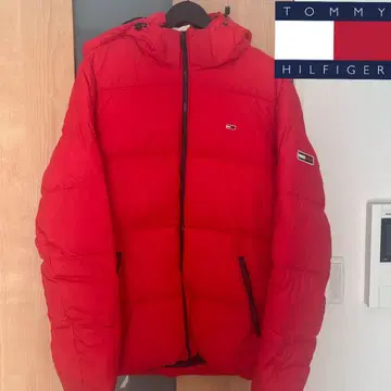 TOMMY HILFIGER 다운 자켓 레드