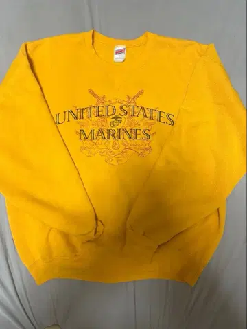 [ SOFFE ] 맨투맨 옐로우 컬러 L 사이즈