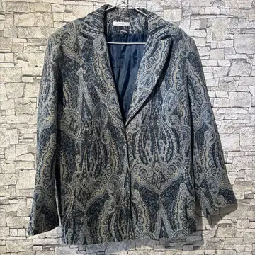 페이즐리 무늬 고블랑 테일러드 자켓