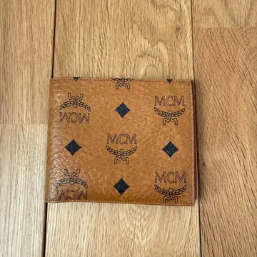 MCM 접이식 지갑 브라운