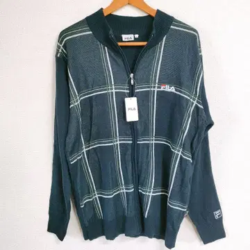 새상품 FILA 니트 집업 점퍼 LL FM7729 네이비 골프용