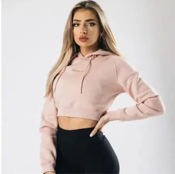 Alphalete 크롭 후디 후드티 S