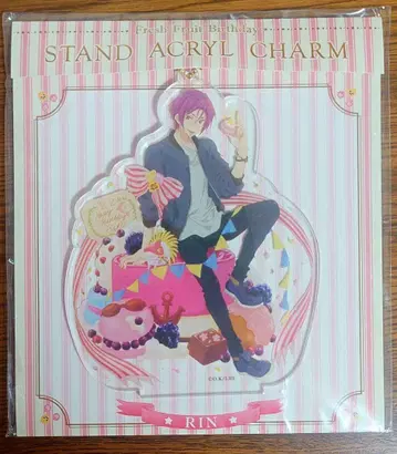 Free 마츠오카 린 스탠드 아크릴 참 참 Birthday 상어 패턴