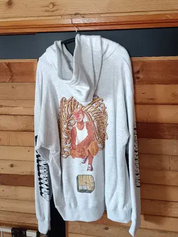 Kustomstyle 그레이 후드티 XXL