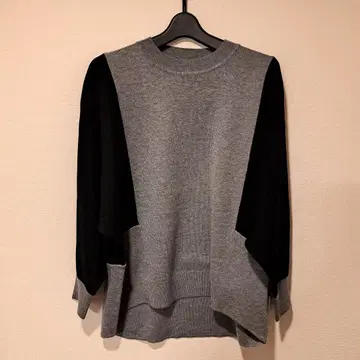 MEDOC 오리지널 돌먼 슬리브 배색 니트 야마다야 새상품