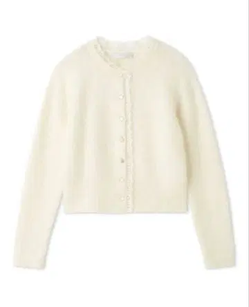 CELFORD 레이스 트리밍 니트 가디건