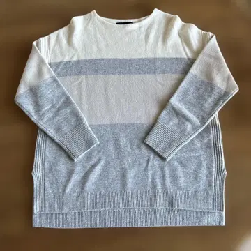 23구 울 캐시미어 컬러 블록 니트 사이즈 38