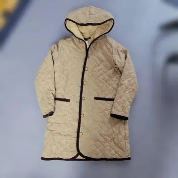 CIAOPANIC 모카색 후드 부착 롱 코트 M