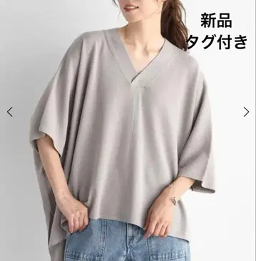 새상품 CLOVE V넥 와이드 실루엣 니트 스콧 클럽 야마다야