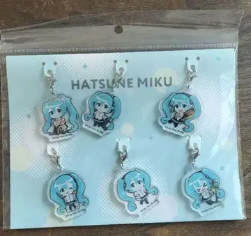 하츠네 미쿠 미니 크릴 참 6개 세트 새상품 미개봉