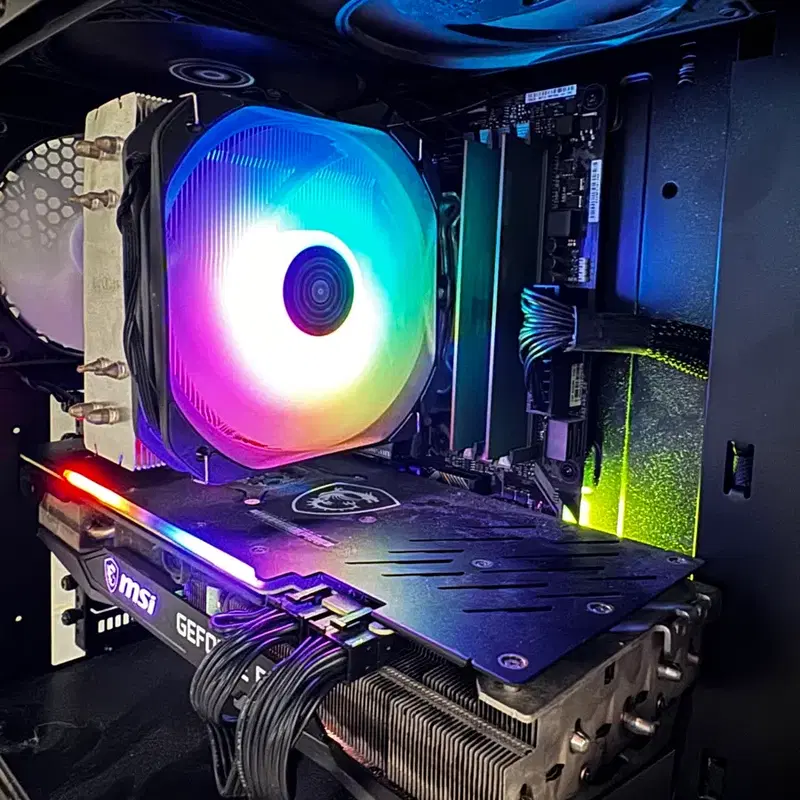 라이젠 5600x + ASUS B450m tuf+시금치램 (8gbx2)
