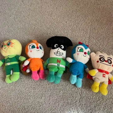 호빵맨 캐릭터 봉제 인형 5개 세트