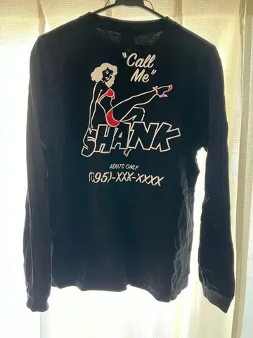 SHANK 긴팔 T셔츠 블랙