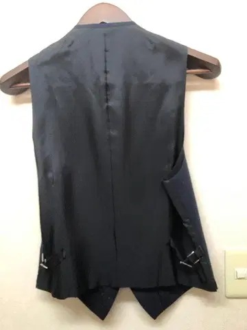 네이비 스트라이프 수트 베스트