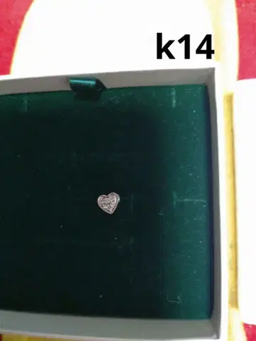 츠츠미 하트형 다이아 목걸이용 k14