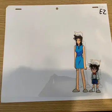 명탐정 코난 애니메이션 셀화 에도가와 코난 & 유미란(모리 란)