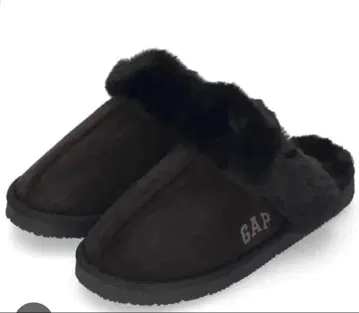 GAP 블랙퍼 슬리퍼