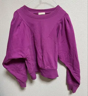 [ 새상품급 ] 어스 뮤직 앤 이콜로지 맨투맨 트레이닝복 핑크 보라색