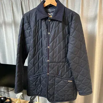 LAVENHAM 네이비 퀼팅 자켓