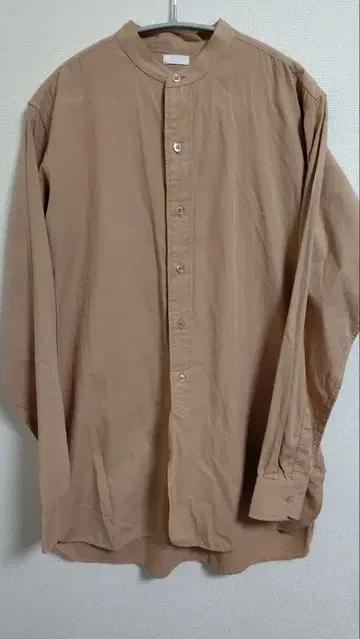 SEEALL seeall 시올 밴드 카라 노카라 셔츠 긴팔