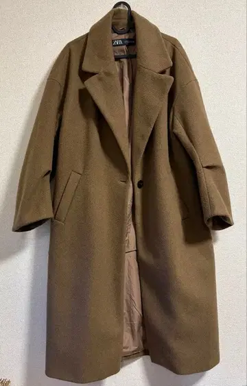 ZARA 브라운 롱 코트 M