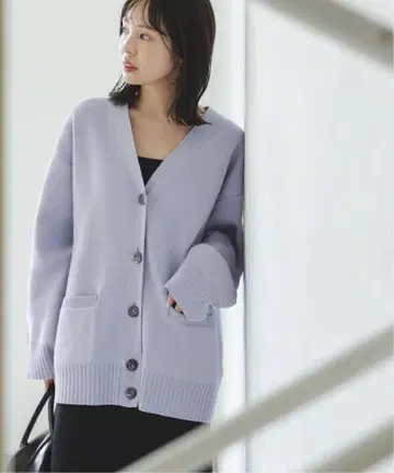 NOBLE 스무스 니트 오버 가디건