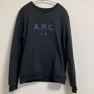 A.P.C. 블랙 크루넥 맨투맨