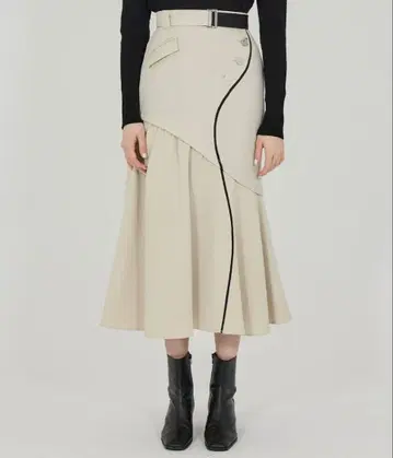 커브 라인 머메이드 스커트 united tokyo