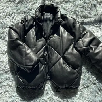 새상품급 ZARA 자라 퍼프 자켓 퀼팅 블랙 빅 실루엣