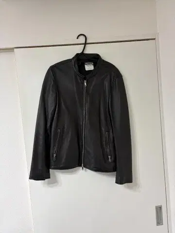 UNITED TOKYO 블랙 가죽 라이더 자켓 사이즈 2