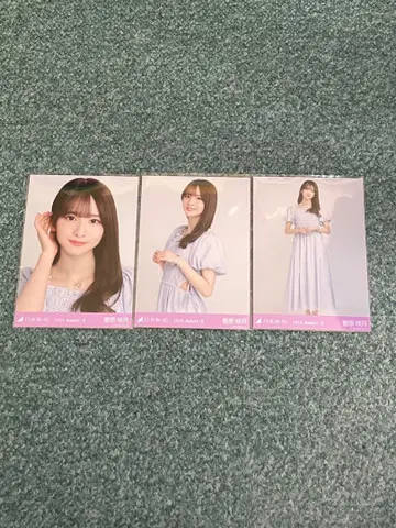 노기자카46 스가와라 사츠키 브로마이드 깅엄 체크 3종 컴프