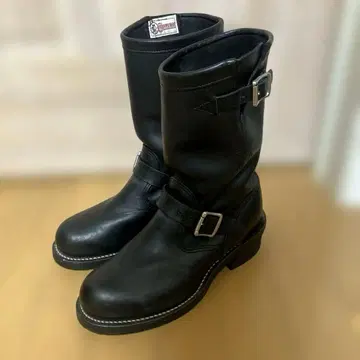 새상품급 치페와 엔지니어 부츠 블랙