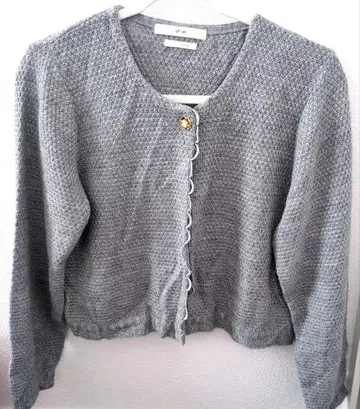 [일본제] ef-de 에프데 고급 니트 가디건 그레이 사이즈 13 완판템