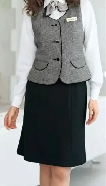 사무복 스커트 블랙 머메이드 스커트 9호 2장 세트