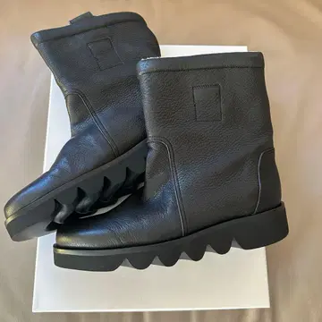 SAYA 천연 가죽 보아 라이닝 숏부츠 24cm