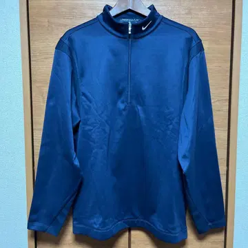 나이키 네이비 하프 지퍼 골프 저지