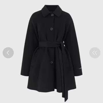 [새상품] 벨트 포함 울 하프 코트 LOOKAST