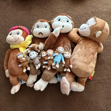 호기심 많은 조지 프라이스 봉제 인형 세트