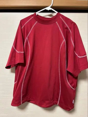 CLESTE 빨간색 래글런 슬리브 T셔츠 future t-shirt