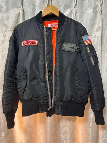 SIMSPON MA-1 플라이트 자켓 블랙
