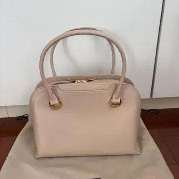 하마노 가죽 공예 그레이스 라피나 핸드백 골드 금장 장식