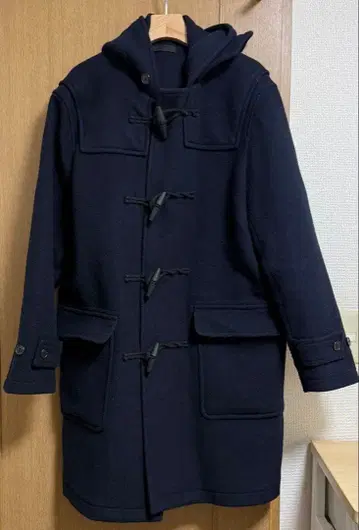 유니클로 더플 코트 네이비