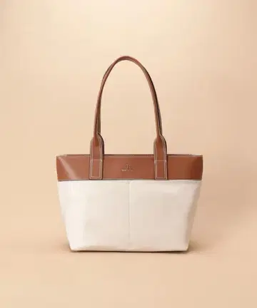 사만다 타바사 심플 나일론 x 인조 가죽 토트 빅 사이즈