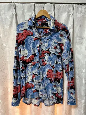 백호 레이온 셔츠