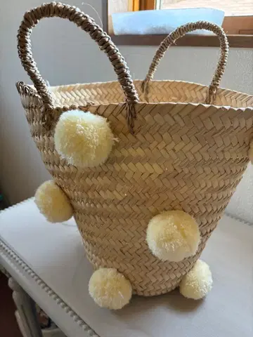 Fatima Morocco 폼폼 포함 바스켓백