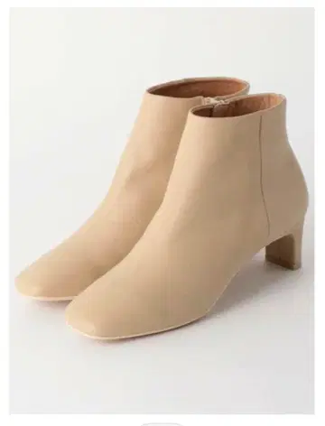 [새상품급] BEAUTY&YOUTH 숏부츠 가죽 베이지 22.5cm