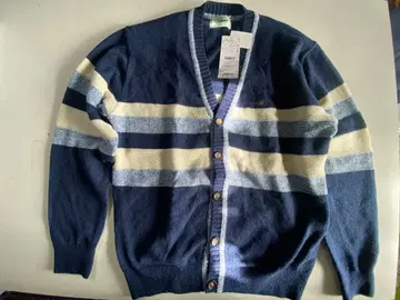 Crocodile 스트라이프 가디건 L 네이비