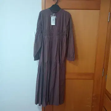 브라운 롱 원피스